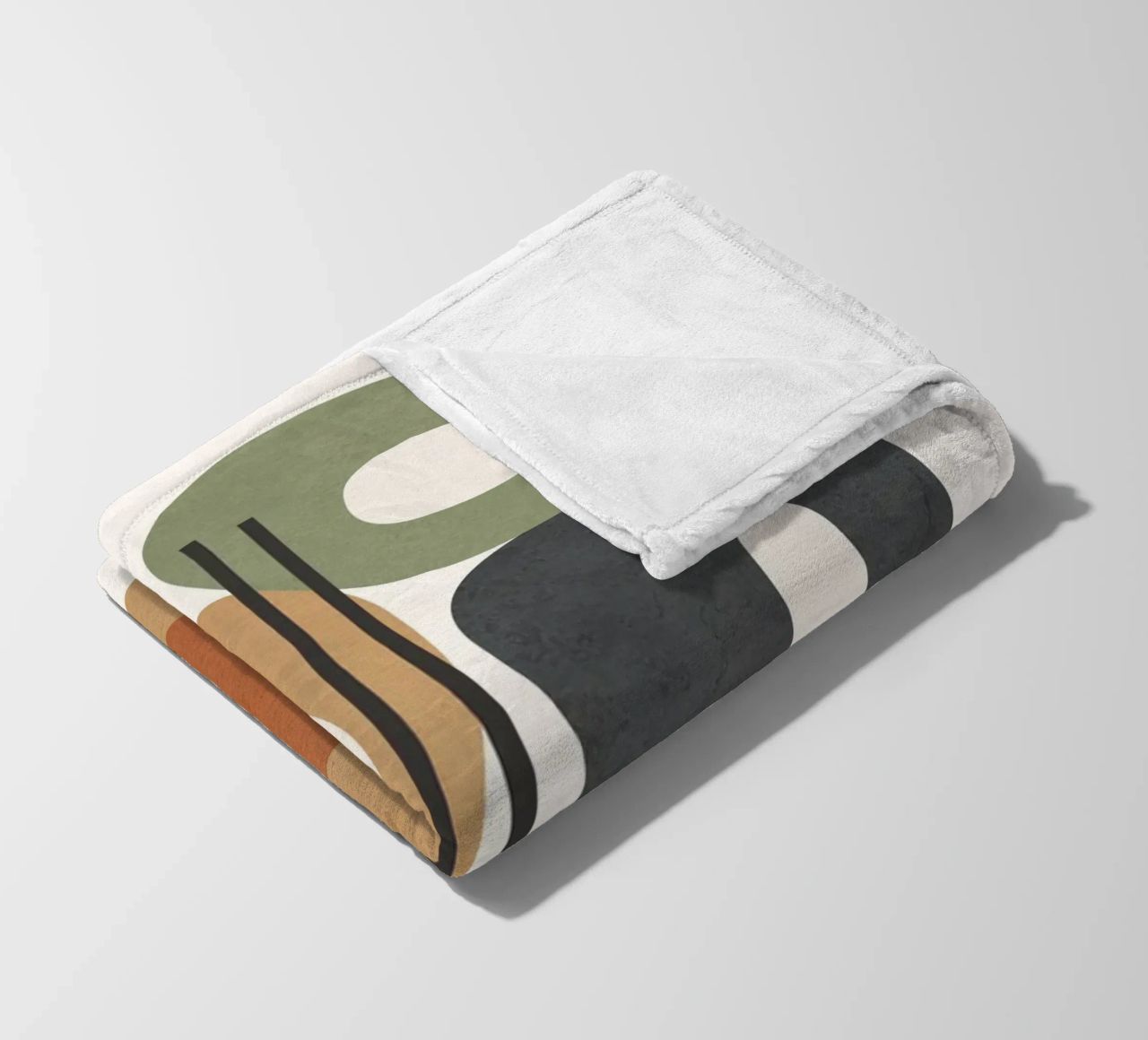 Modern Abstract Shapes 2 fleece blanket by cityart