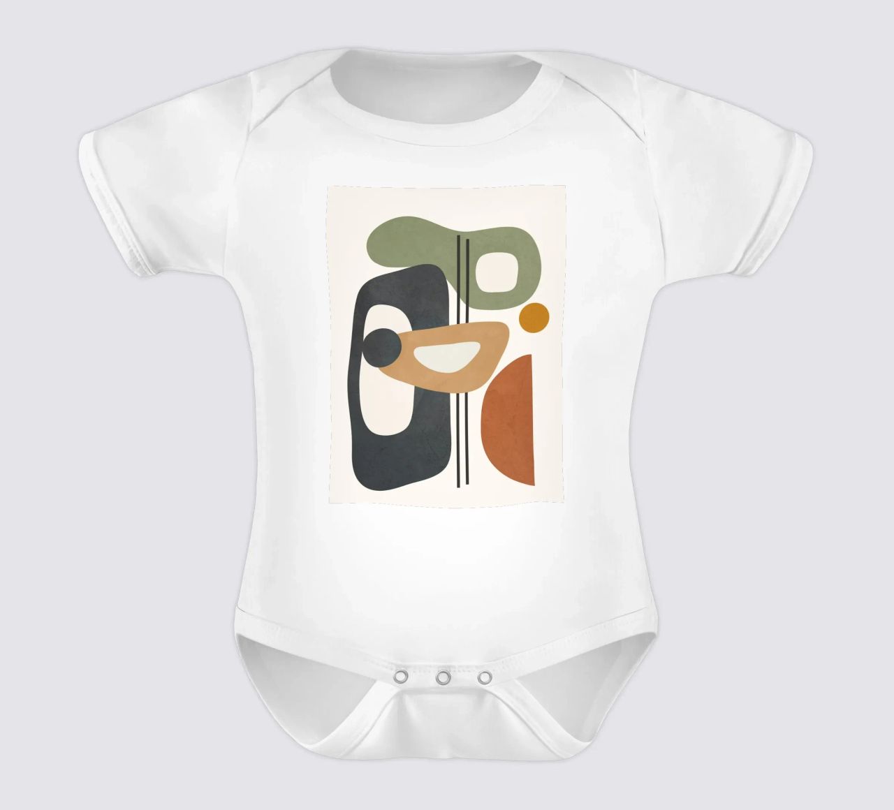 Modern Abstract Shapes 3 body neonato maniche corte da cityart