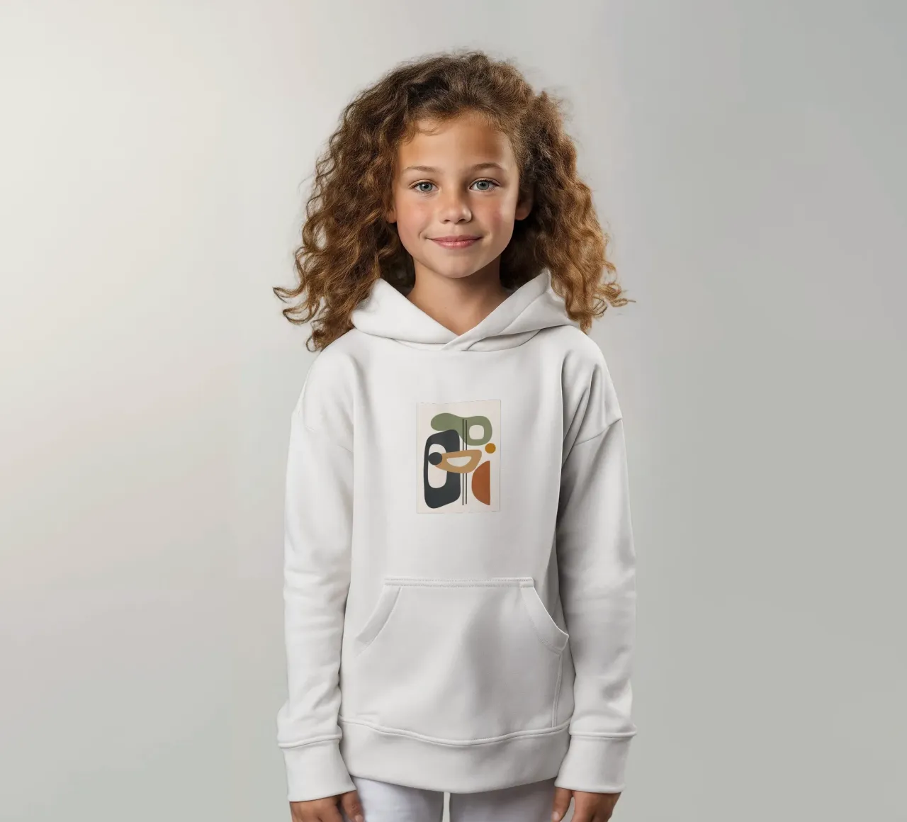 Modern Abstract Shapes 3 felpa bambino con cappuccio da cityart