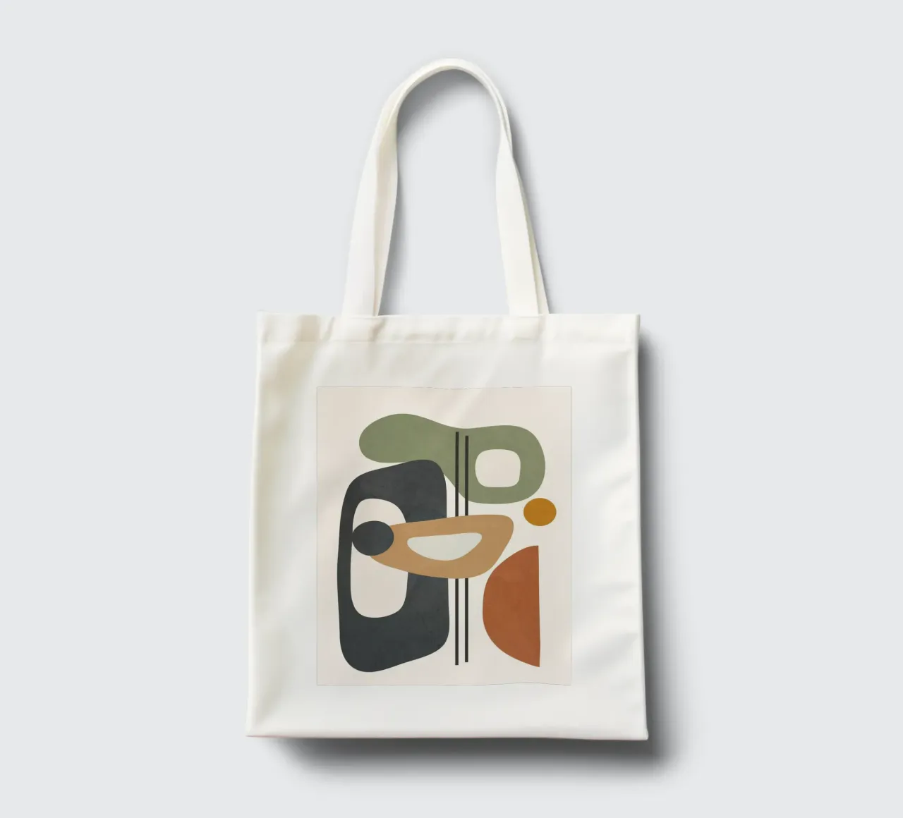 Modern Abstract Shapes 3 borsa in juta da cityart