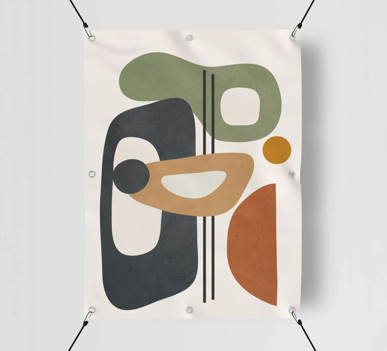 Modern Abstract Shapes 3 telo in pvc da cityart