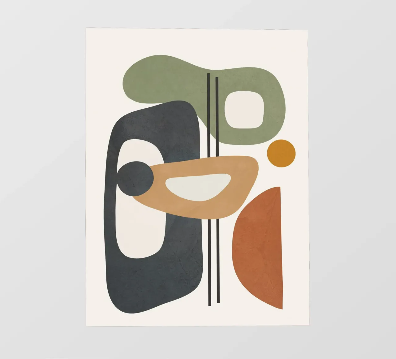 Modern Abstract Shapes 3 telo in pvc da cityart