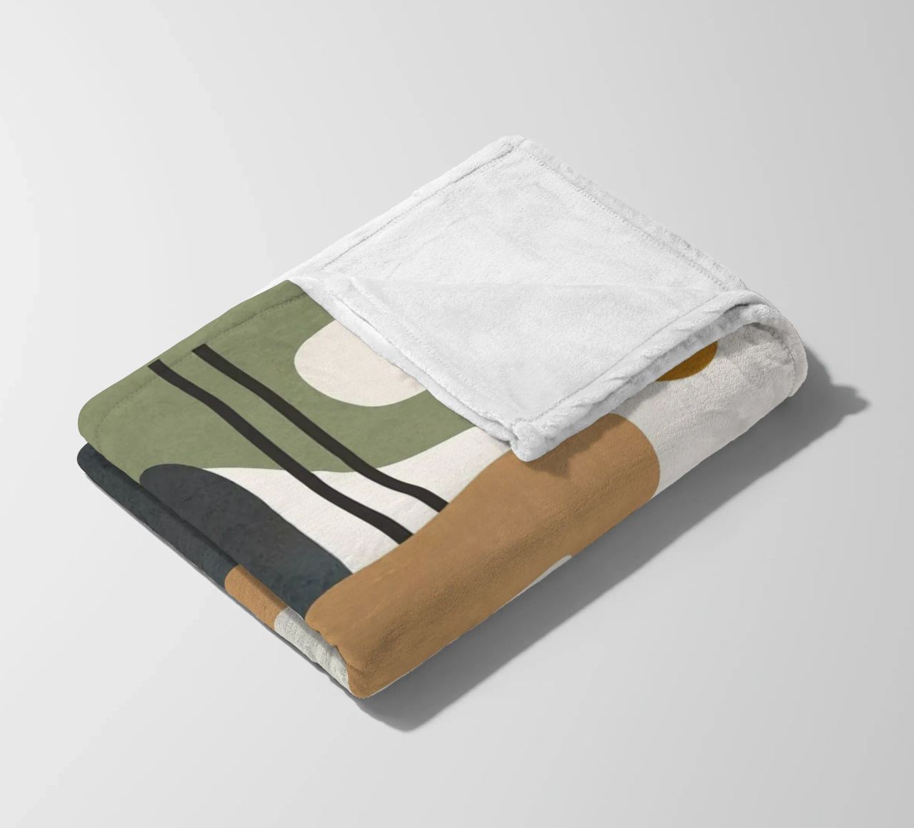 Modern Abstract Shapes 3 coperta in pile da cityart