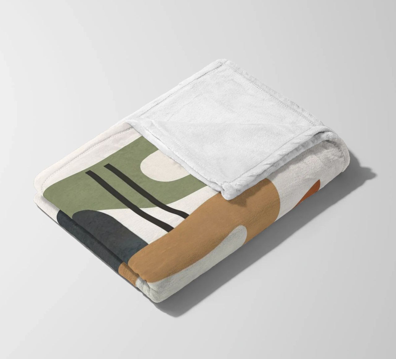 Modern Abstract Shapes 3 coperta in pile da cityart