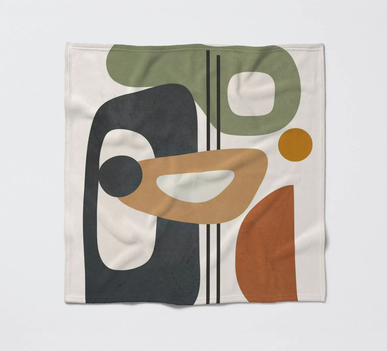 Modern Abstract Shapes 3 coperta in pile da cityart