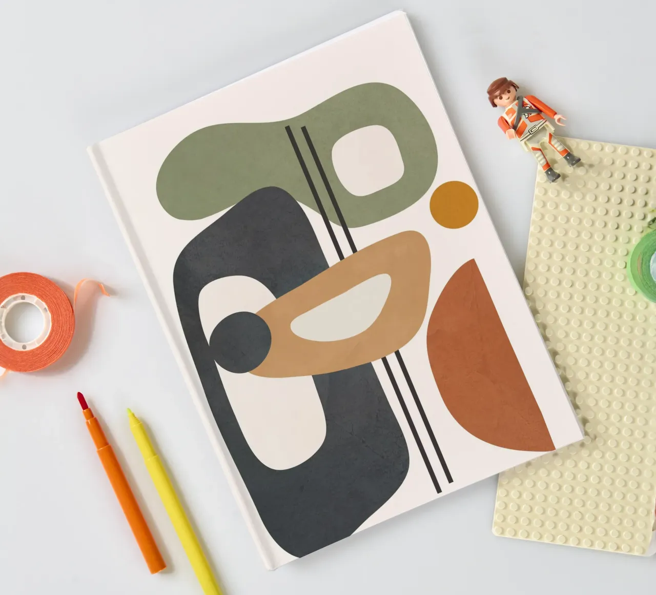 Modern Abstract Shapes 3 notebook by cityart