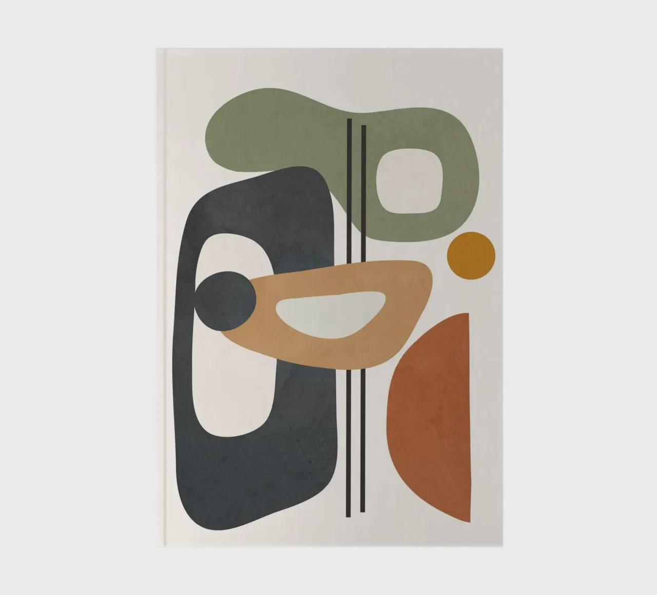 Modern Abstract Shapes 3 notebook by cityart