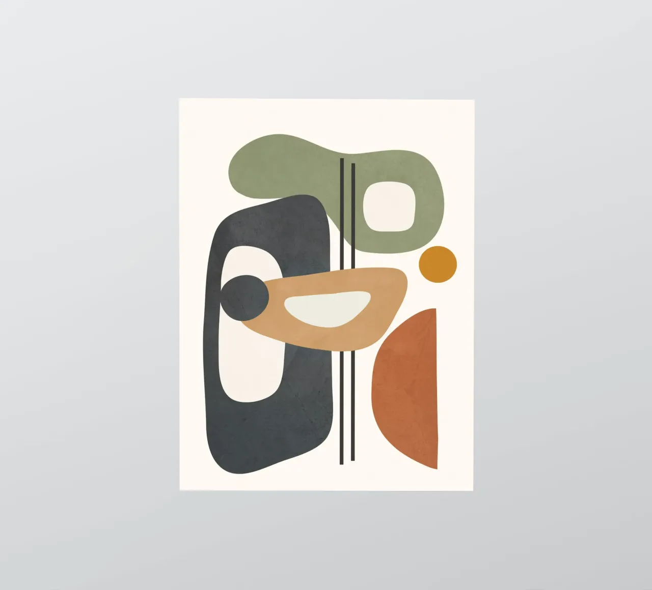 Modern Abstract Shapes 3 autocollant de cityart