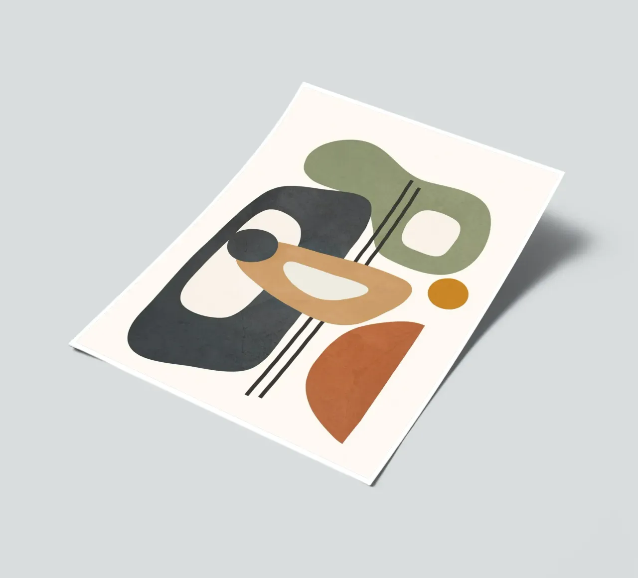 Modern Abstract Shapes 3 Stickerbogen von cityart