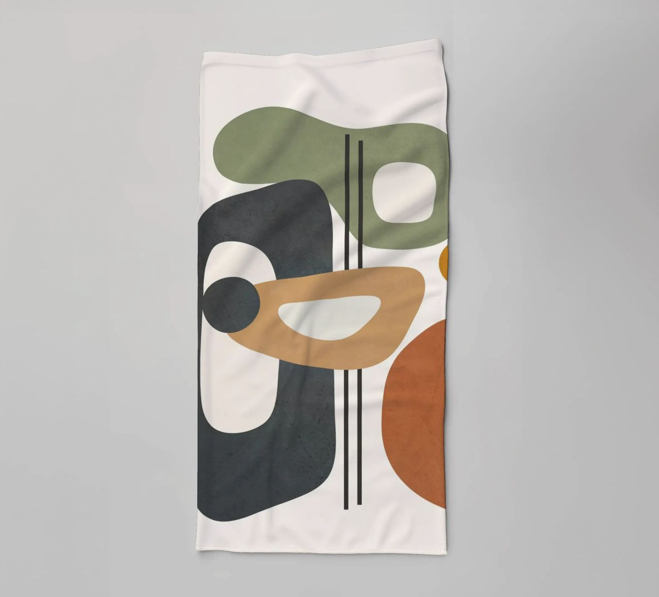 Modern Abstract Shapes 3 asciugamano da bagno da cityart