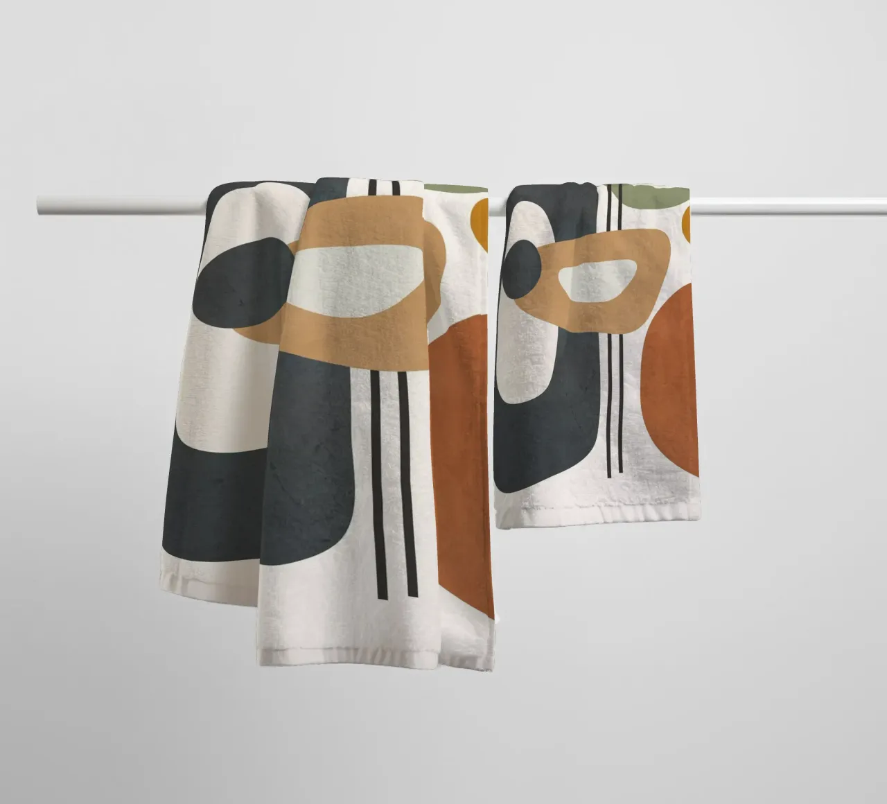 Modern Abstract Shapes 3 asciugamano da bagno da cityart