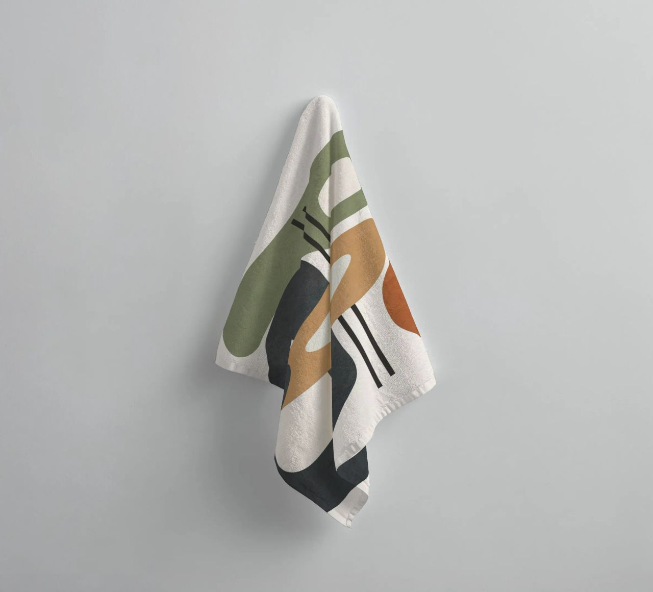Modern Abstract Shapes 3 asciugamano da bagno da cityart