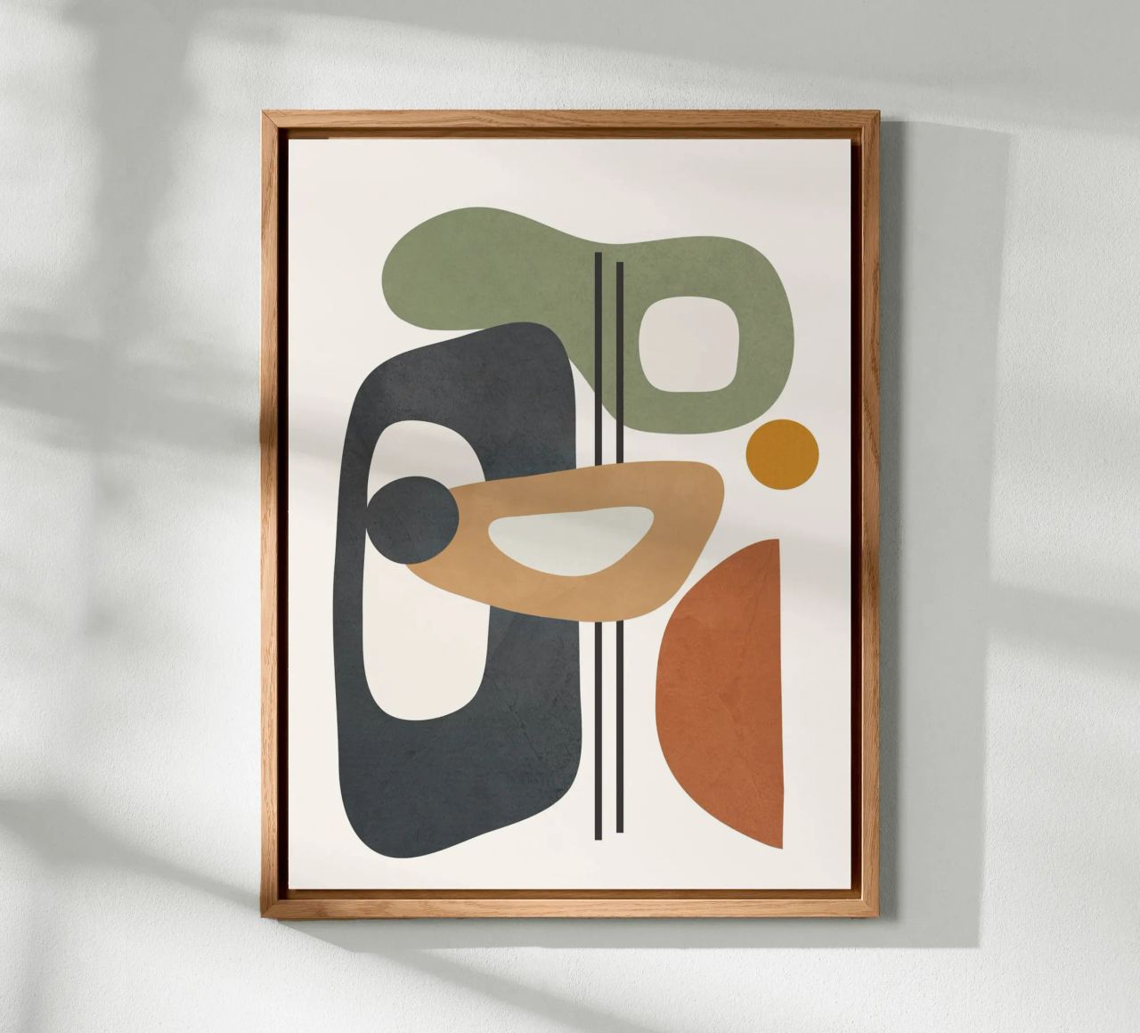 Modern Abstract Shapes 3 alluminio dibond da cityart