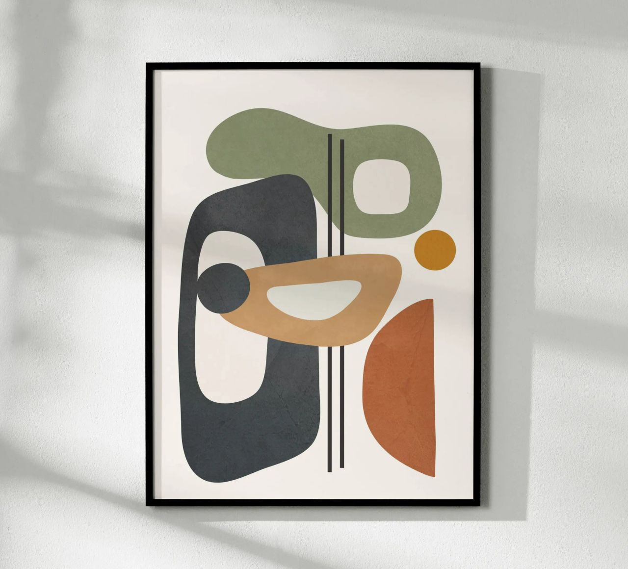 Modern Abstract Shapes 3 carta hahnemühle da cityart