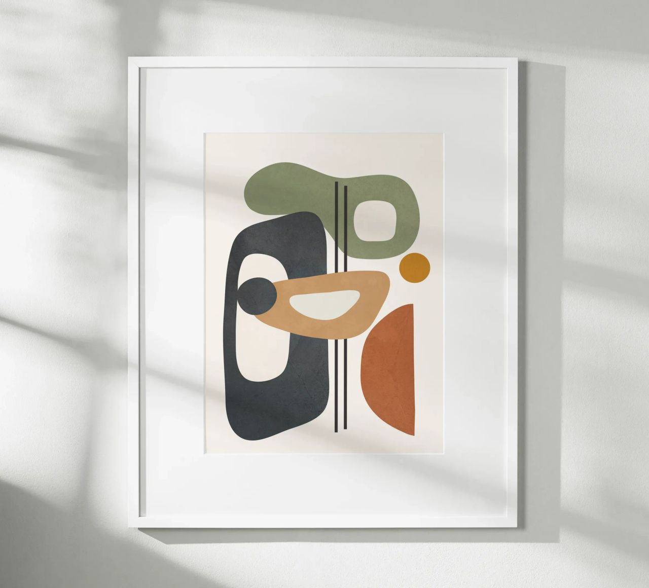 Modern Abstract Shapes 3 carta hahnemühle da cityart