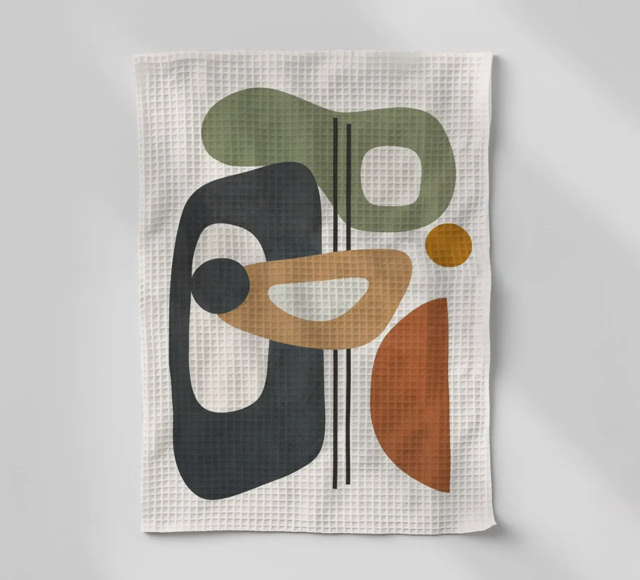 Modern Abstract Shapes 3 torchon de cityart