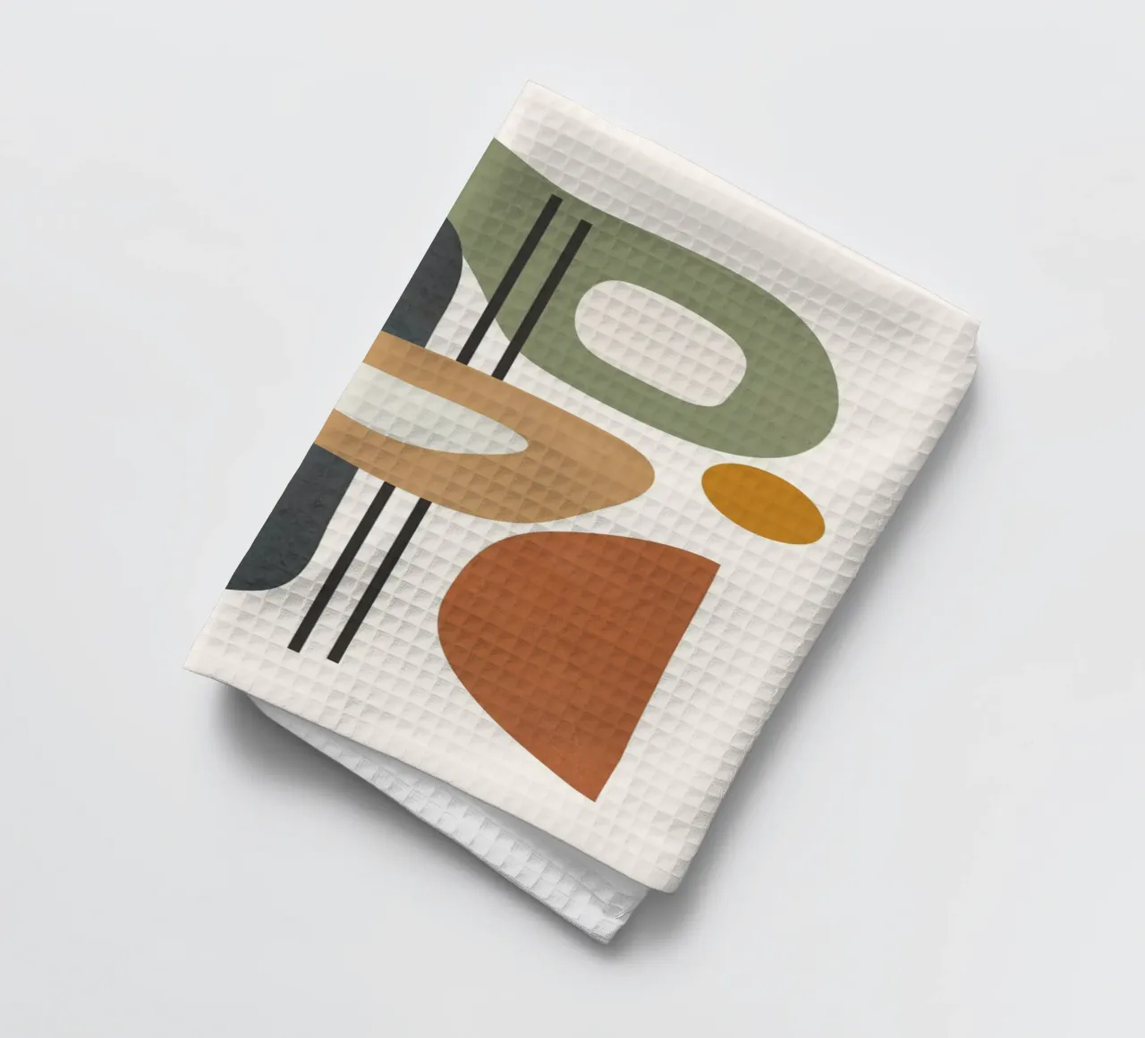 Modern Abstract Shapes 3 torchon de cityart