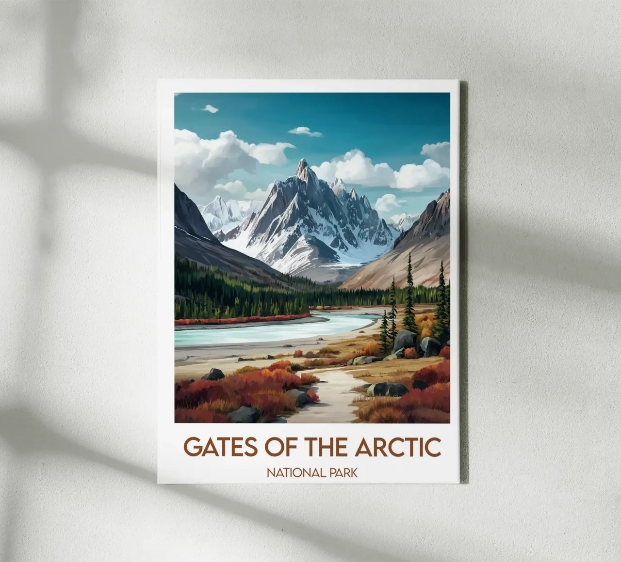 Affiche Gates of the Arctic National Park canvas with Floater frame by Frame the World