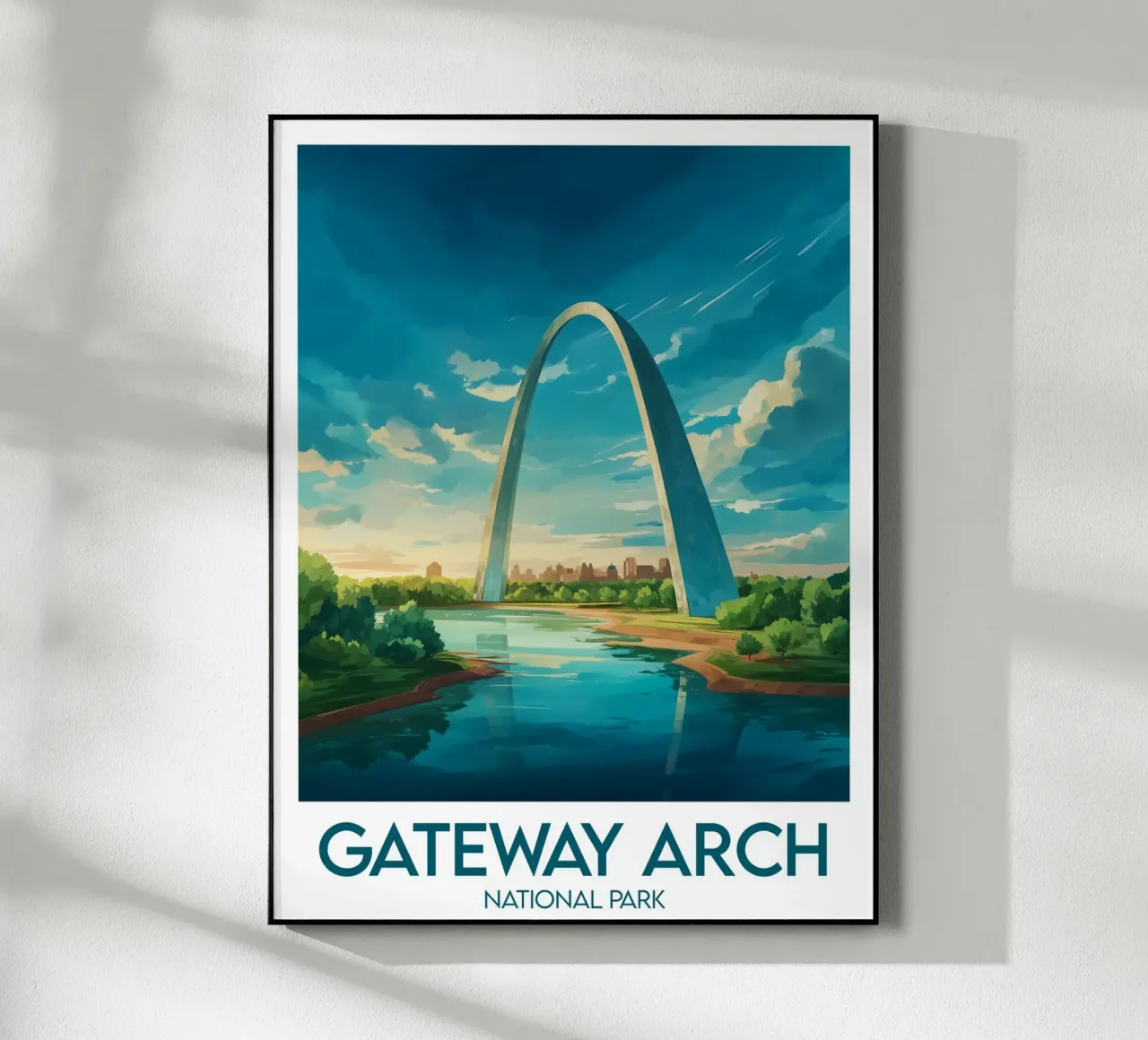 Parque Nacional Affiche Gateway Arch metacrilato de Frame the World
