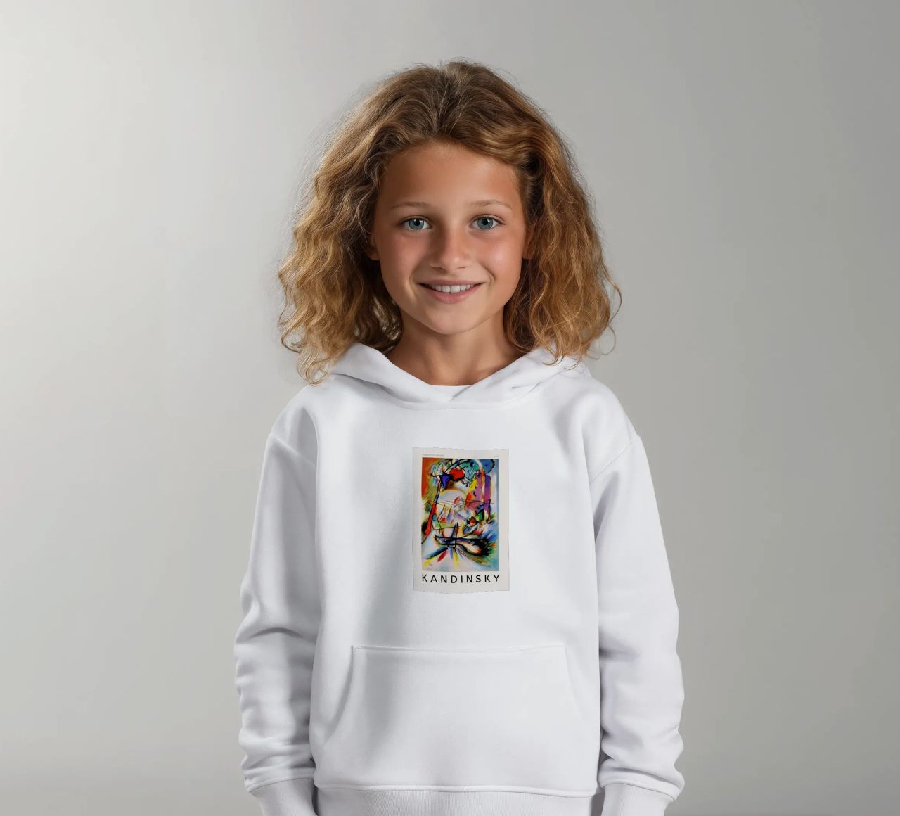 Kandinsky - Komposition Zwecklos felpa bambino con cappuccio da ARTOTHEK