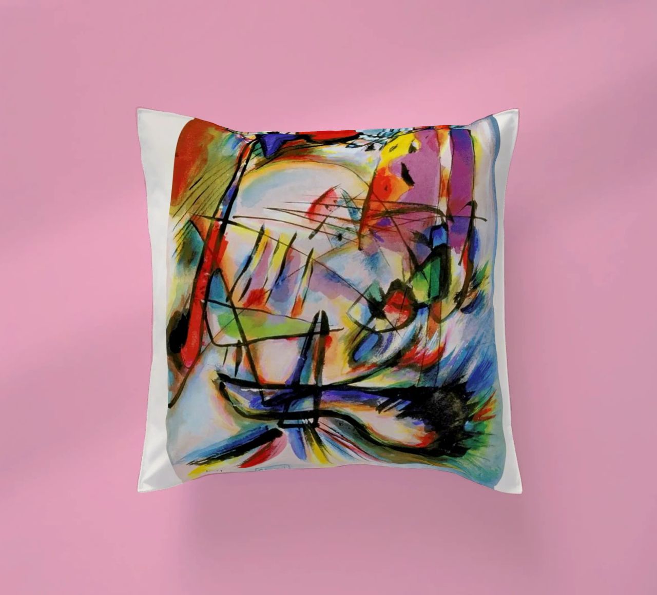 Kandinsky - Komposition Zwecklos cuscino da ARTOTHEK