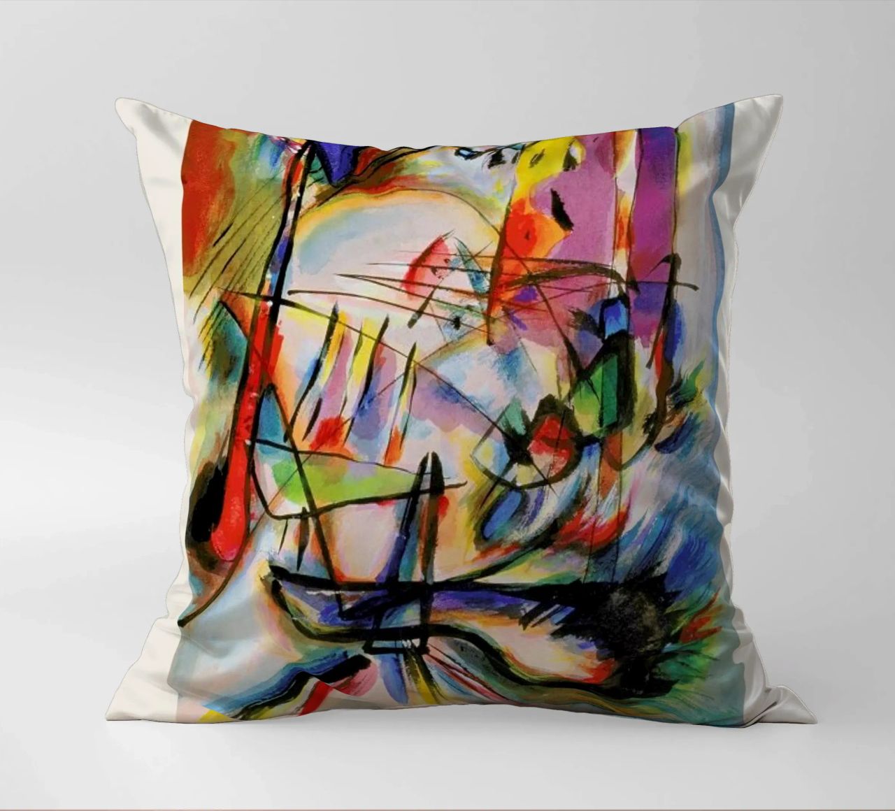Kandinsky - Komposition Zwecklos cuscino da ARTOTHEK