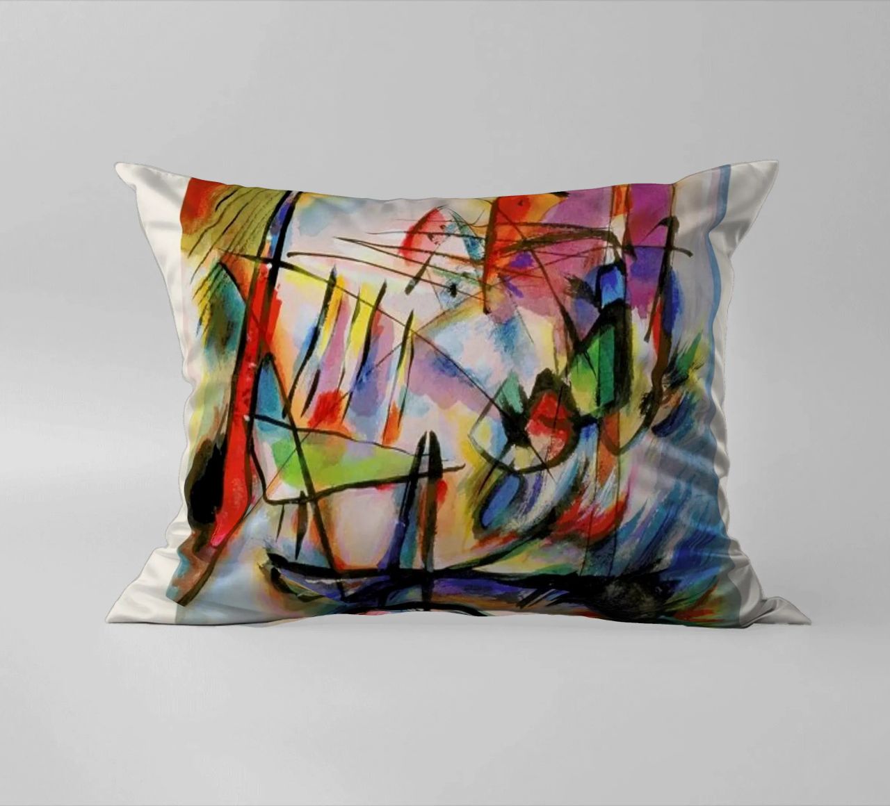 Kandinsky - Komposition Zwecklos cuscino da ARTOTHEK