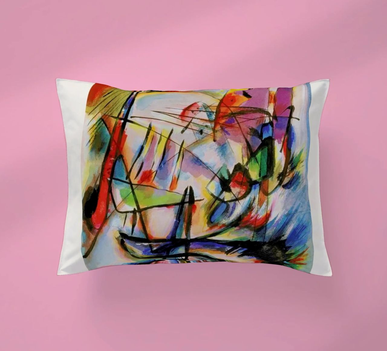 Kandinsky - Komposition Zwecklos cuscino da ARTOTHEK