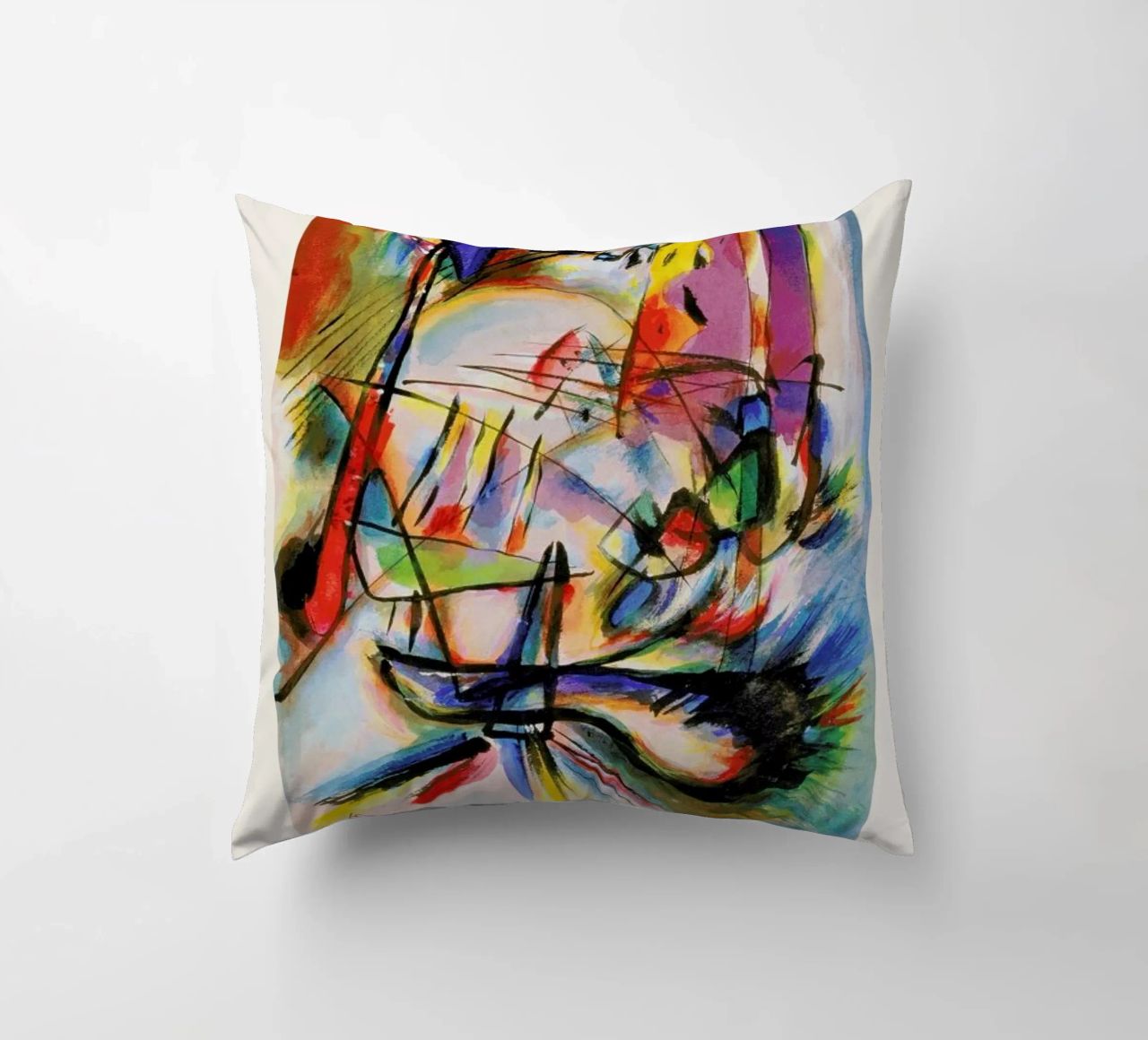 Kandinsky - Komposition Zwecklos cuscino da ARTOTHEK