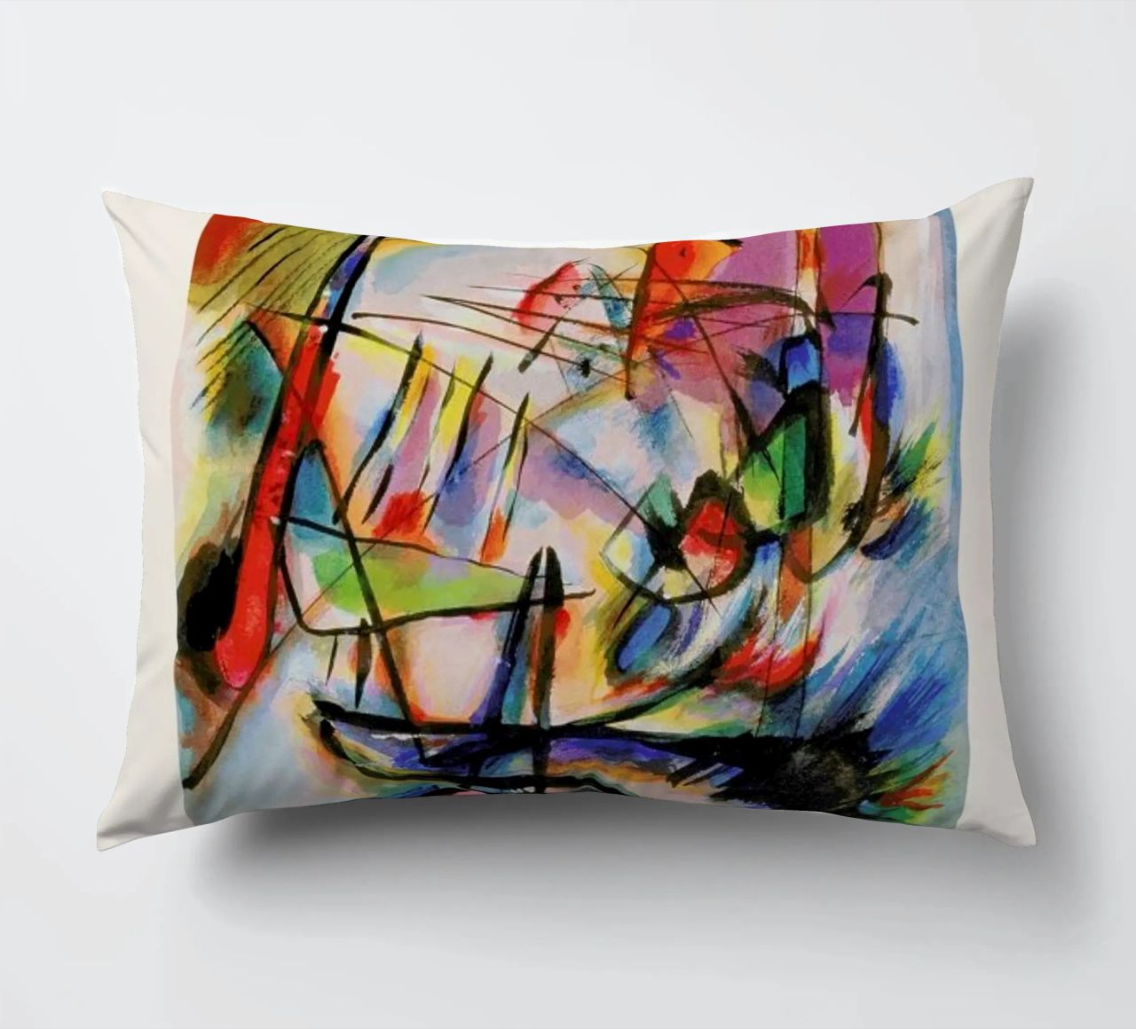 Kandinsky - Komposition Zwecklos cuscino da ARTOTHEK