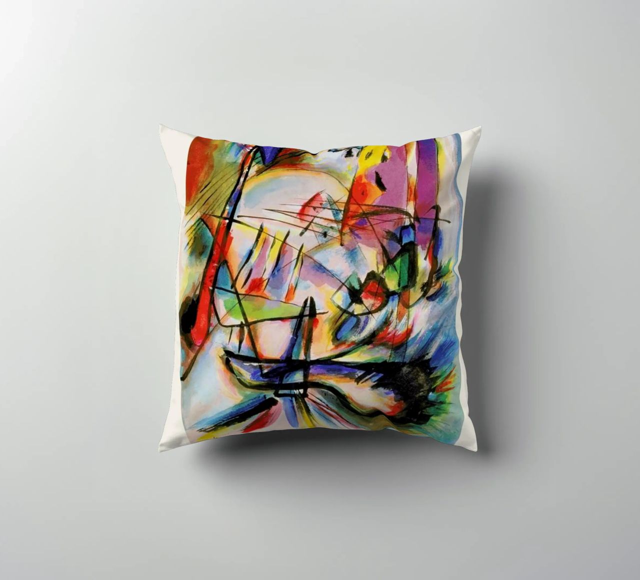 Kandinsky - Komposition Zwecklos cuscino da ARTOTHEK