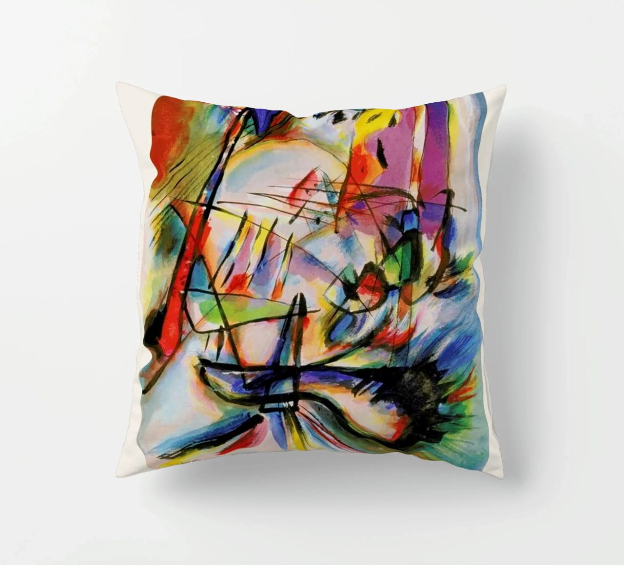Kandinsky - Komposition Zwecklos cuscino da ARTOTHEK