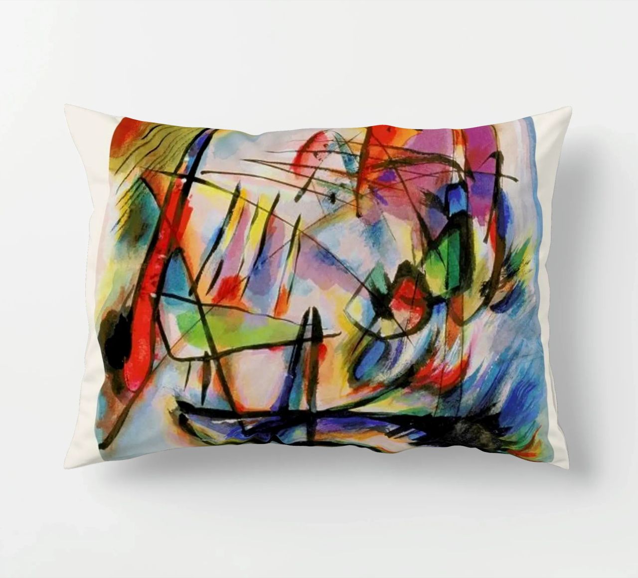 Kandinsky - Komposition Zwecklos cuscino da ARTOTHEK