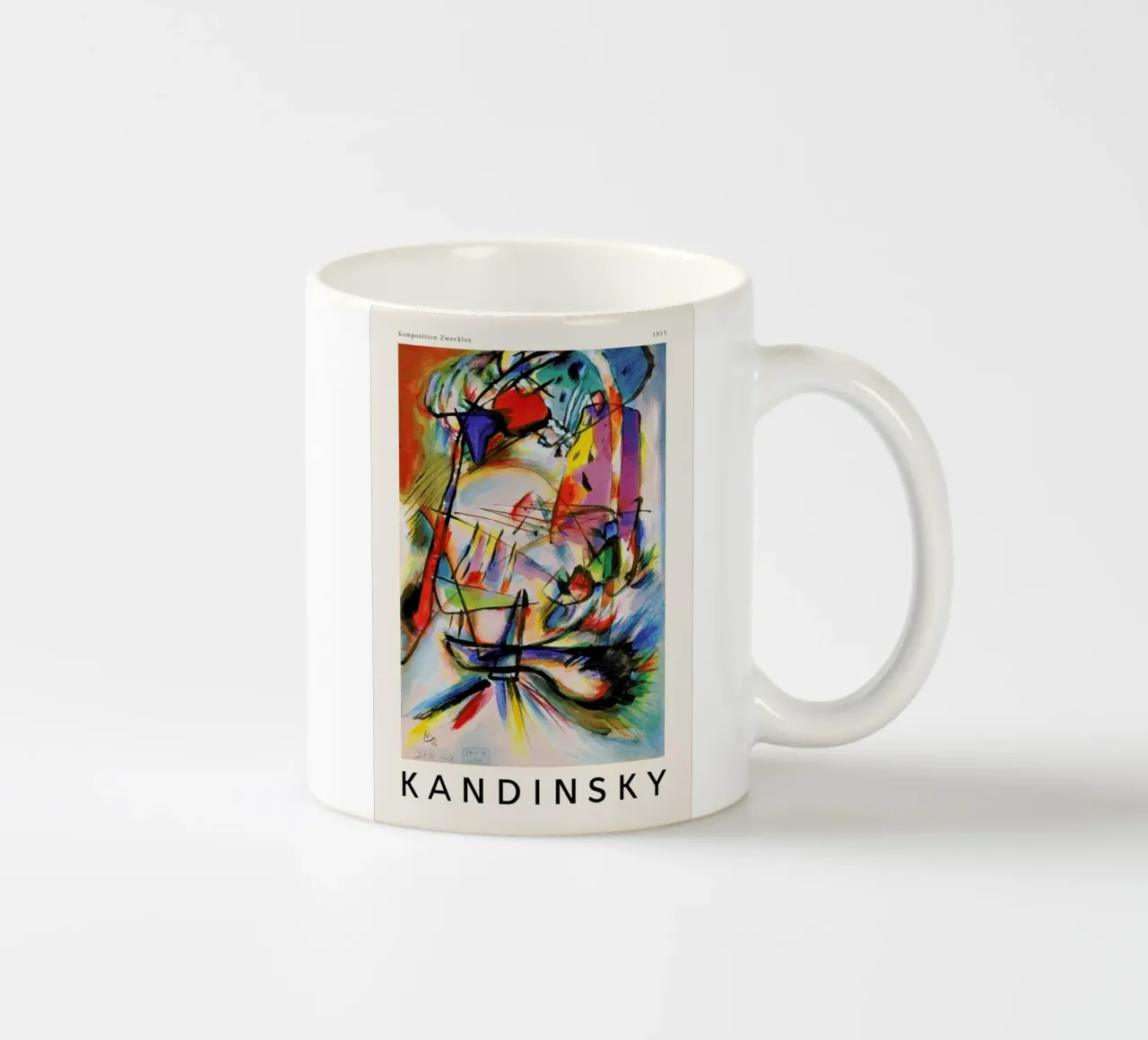Kandinsky - Komposition Zwecklos ceramic mug by ARTOTHEK