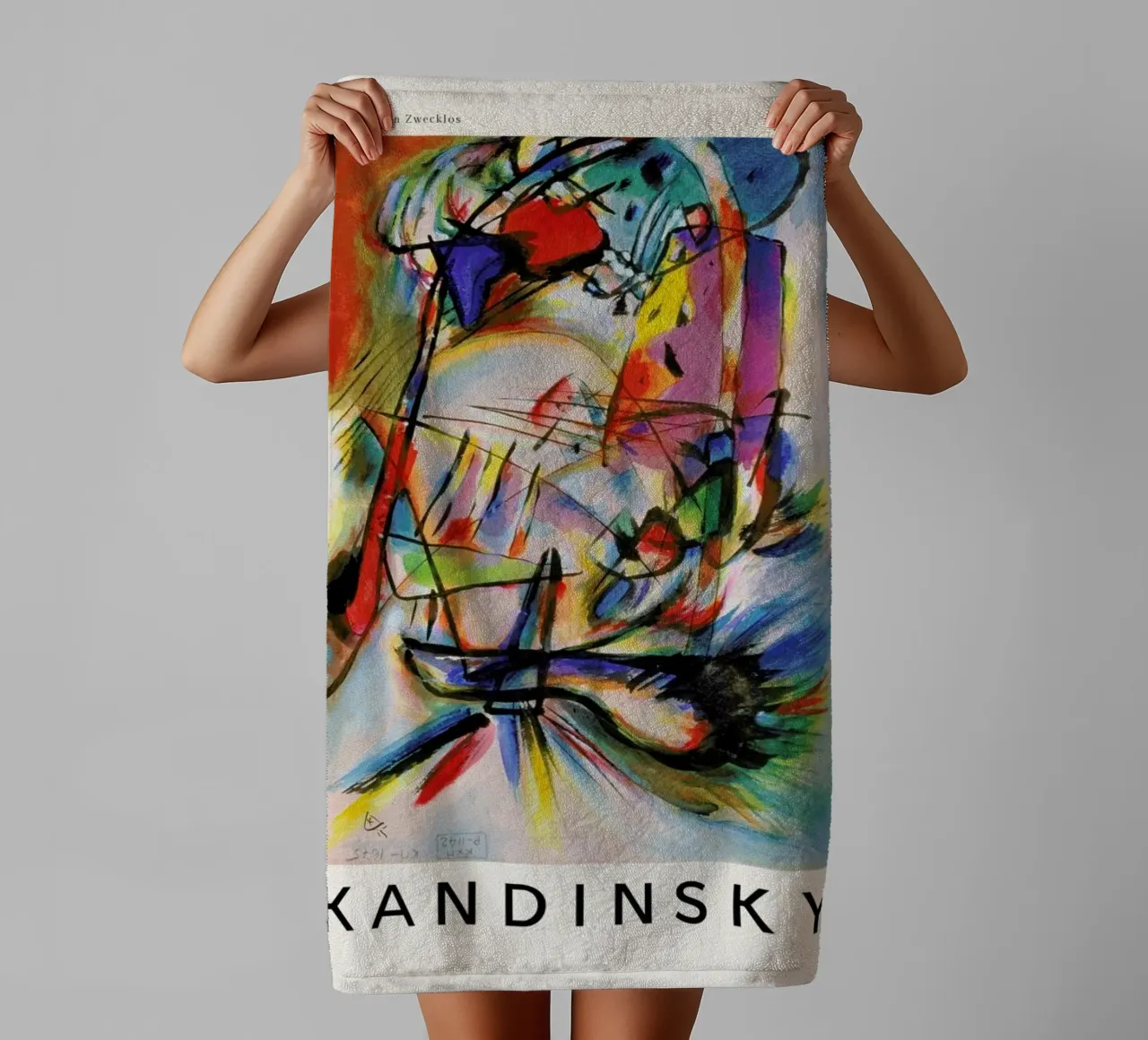Kandinsky - Komposition Zwecklos towel by ARTOTHEK