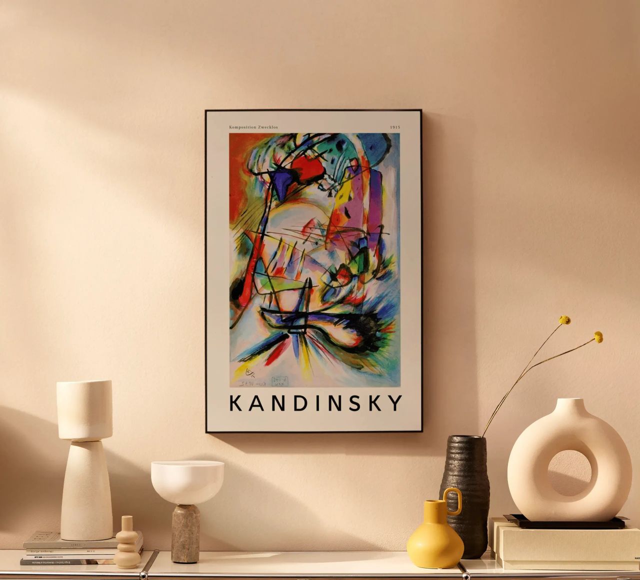 Kandinsky - Komposition Zwecklos plexiglass da ARTOTHEK