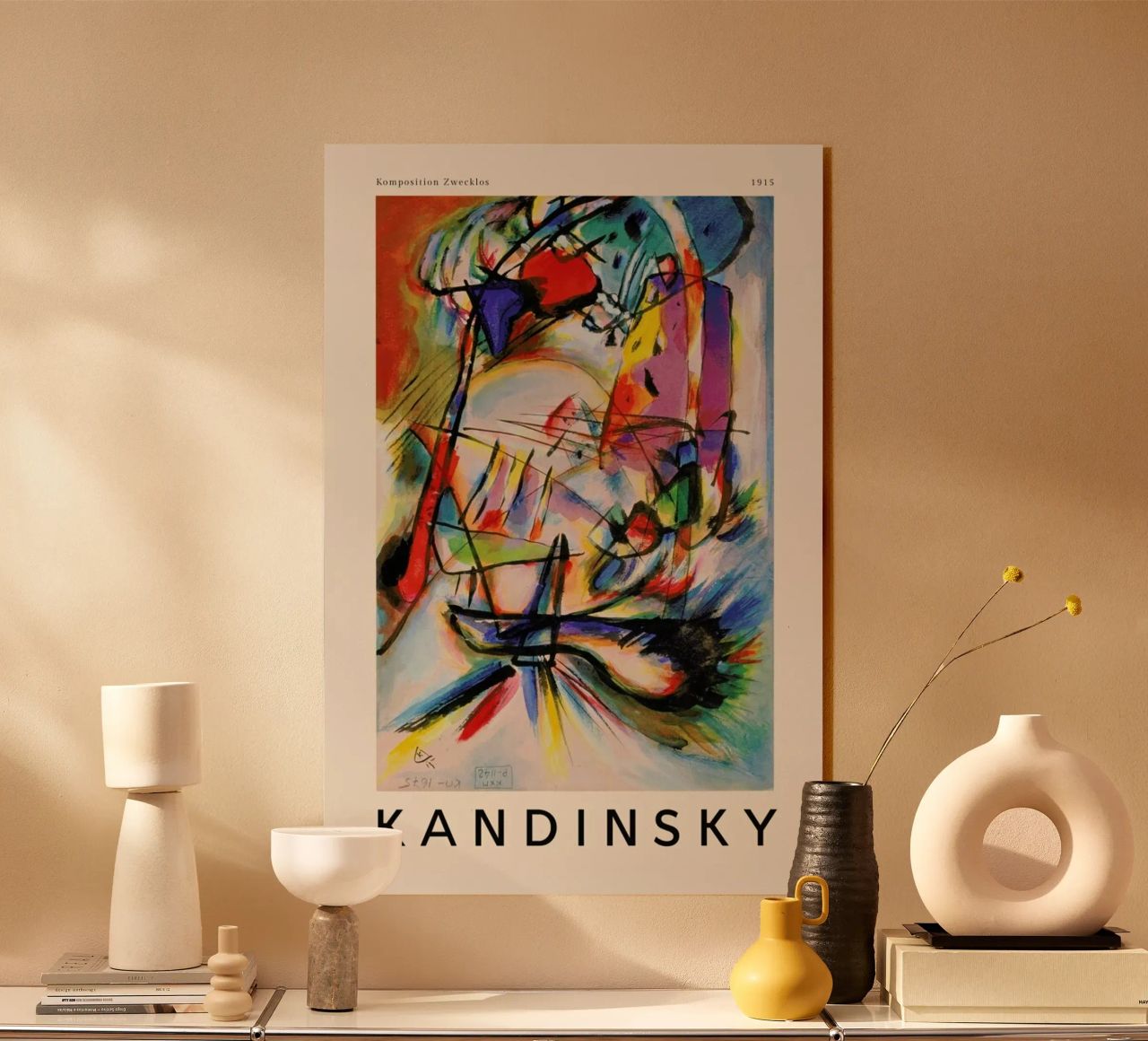Kandinsky - Komposition Zwecklos plexiglass da ARTOTHEK
