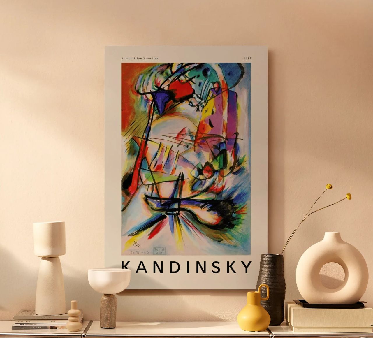 Kandinsky - Komposition Zwecklos pannello forex da ARTOTHEK