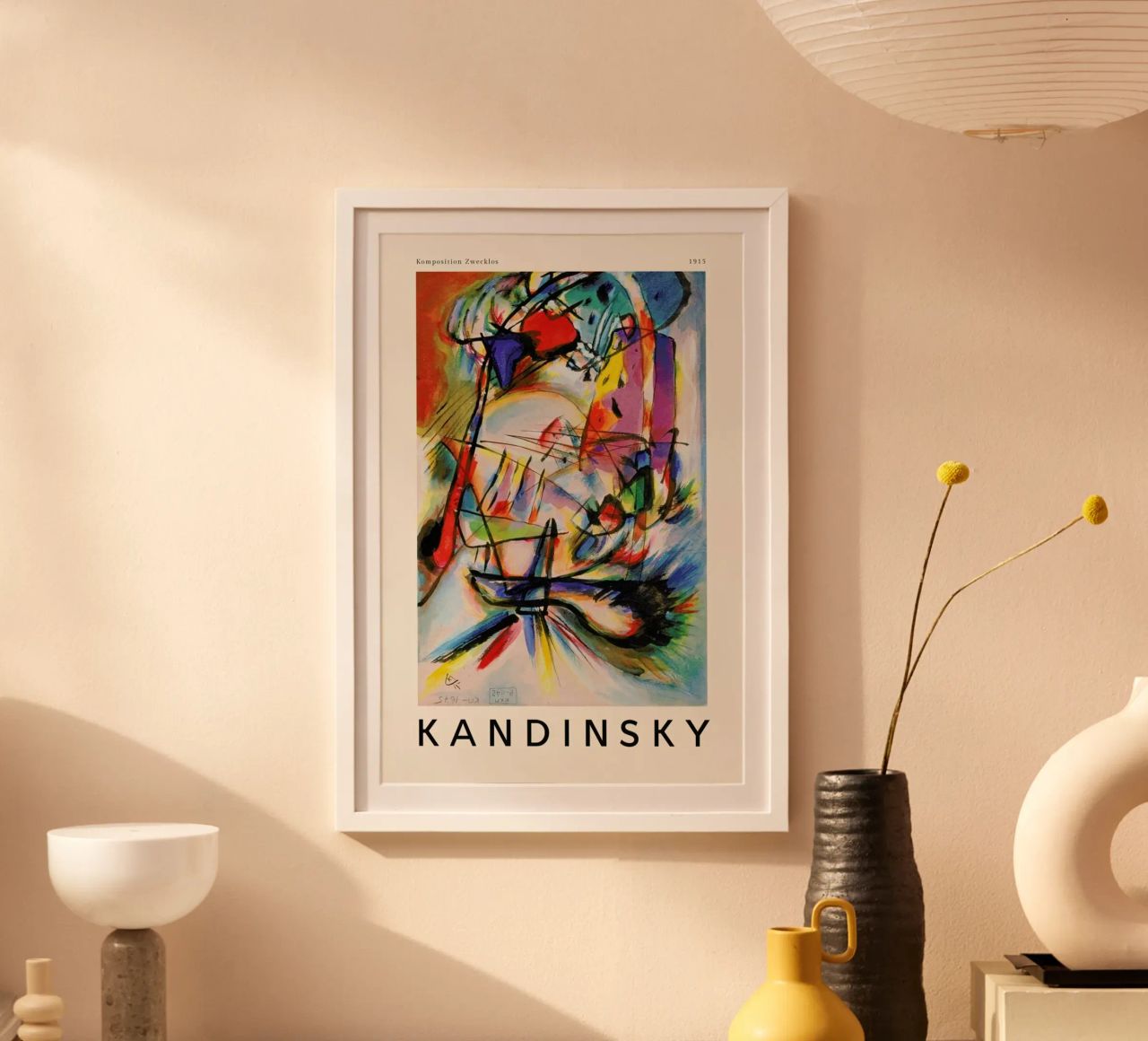 Kandinsky - Komposition Zwecklos poster van ARTOTHEK
