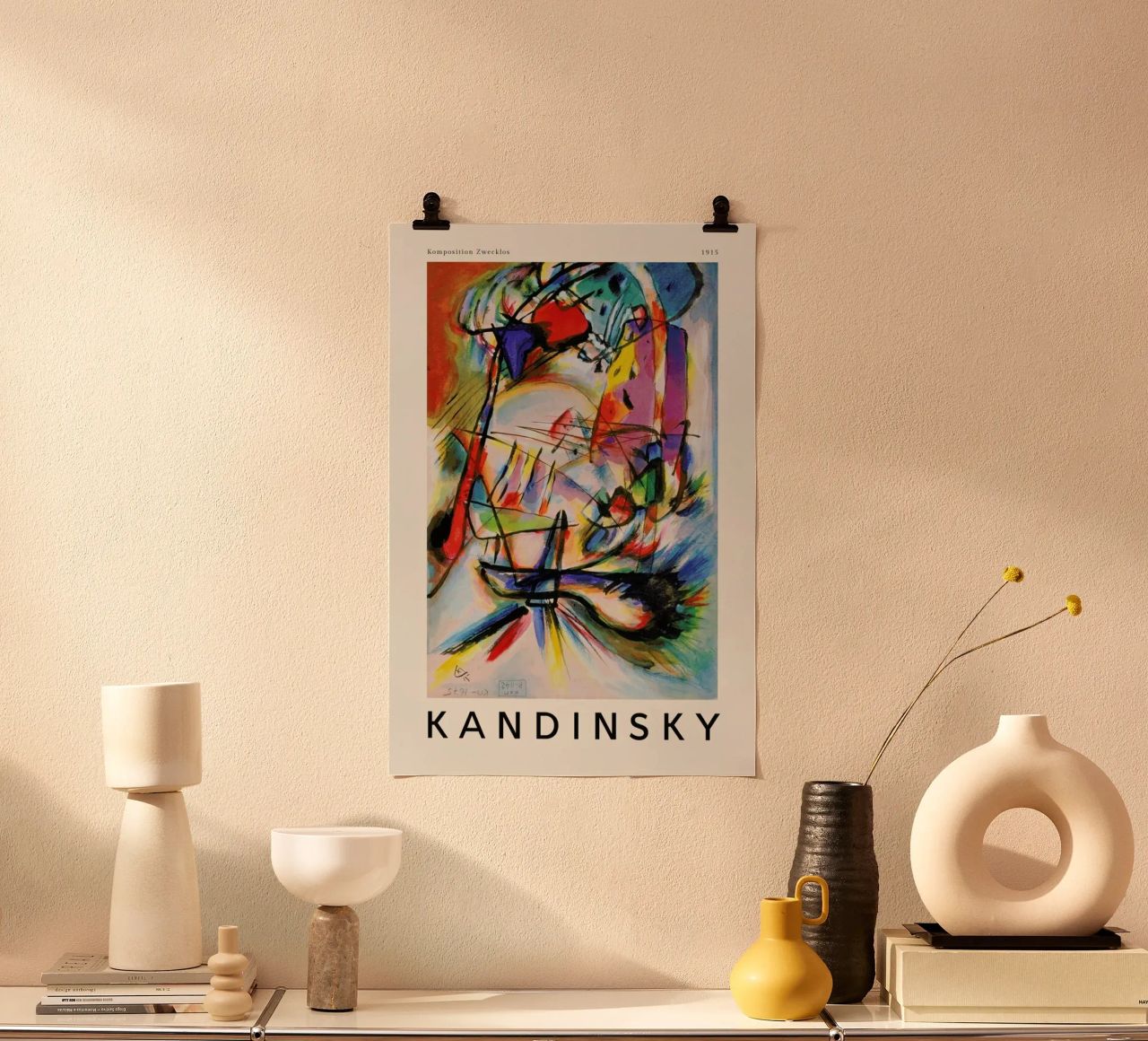Kandinsky - Komposition Zwecklos poster van ARTOTHEK