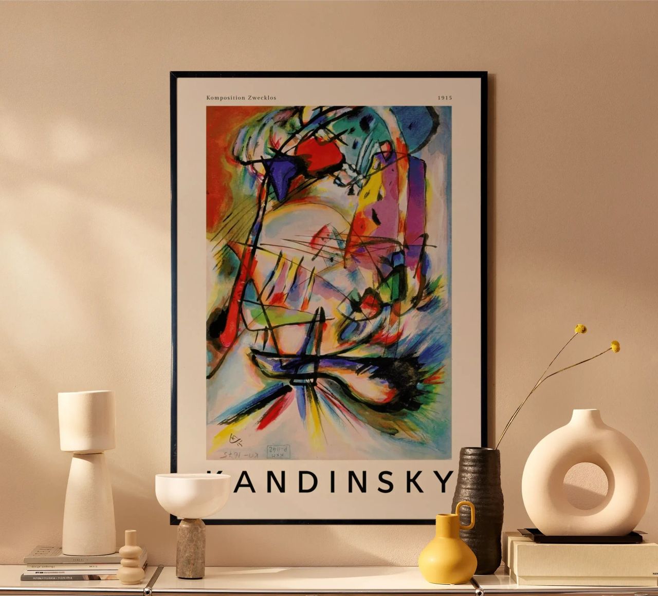 Kandinsky - Komposition Zwecklos poster van ARTOTHEK