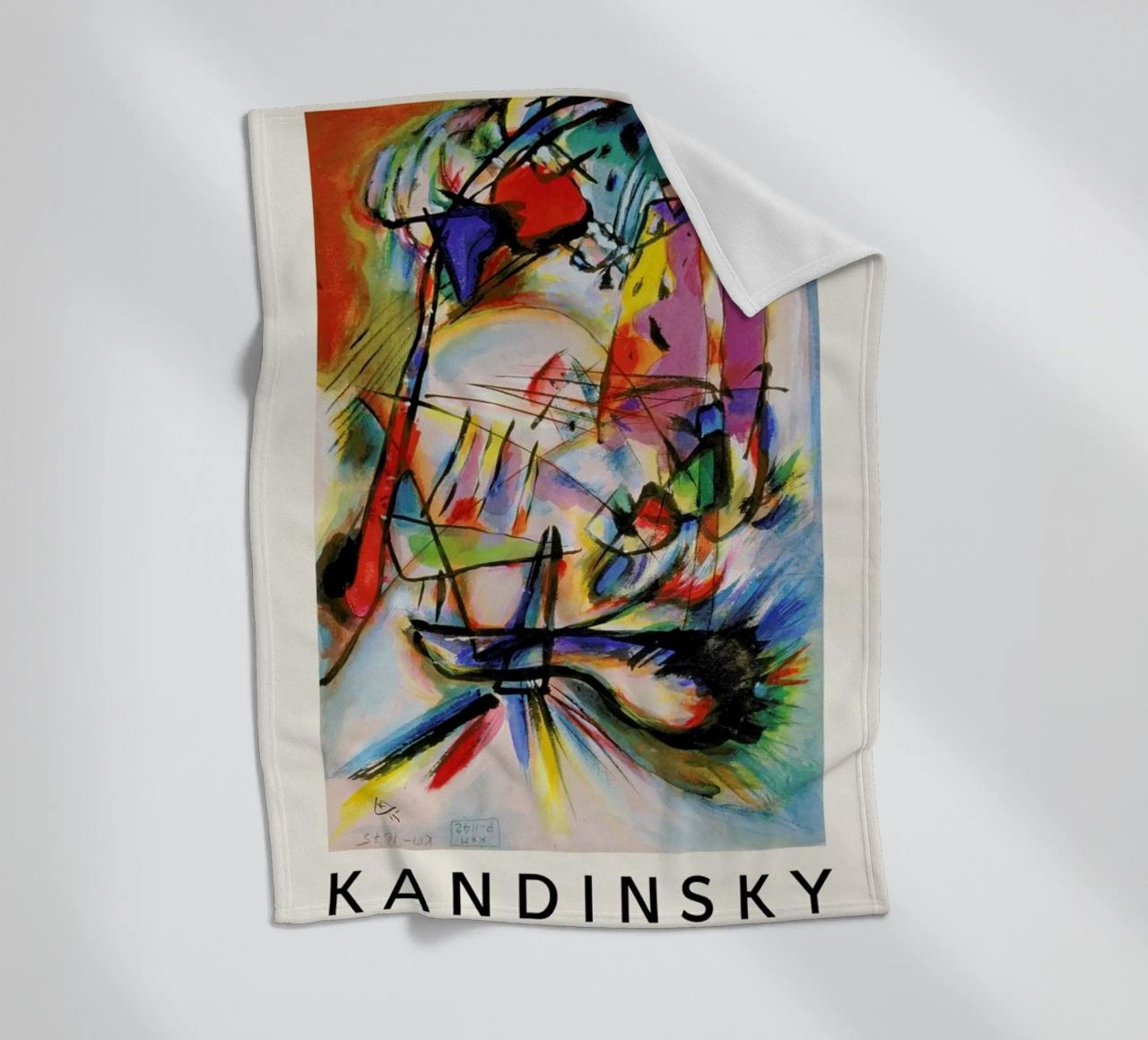 Kandinsky - Komposition Zwecklos coperta in pile da ARTOTHEK