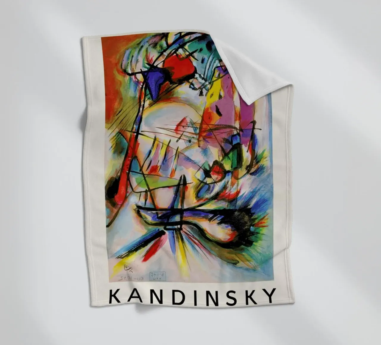 Kandinsky - Komposition Zwecklos coperta in pile da ARTOTHEK