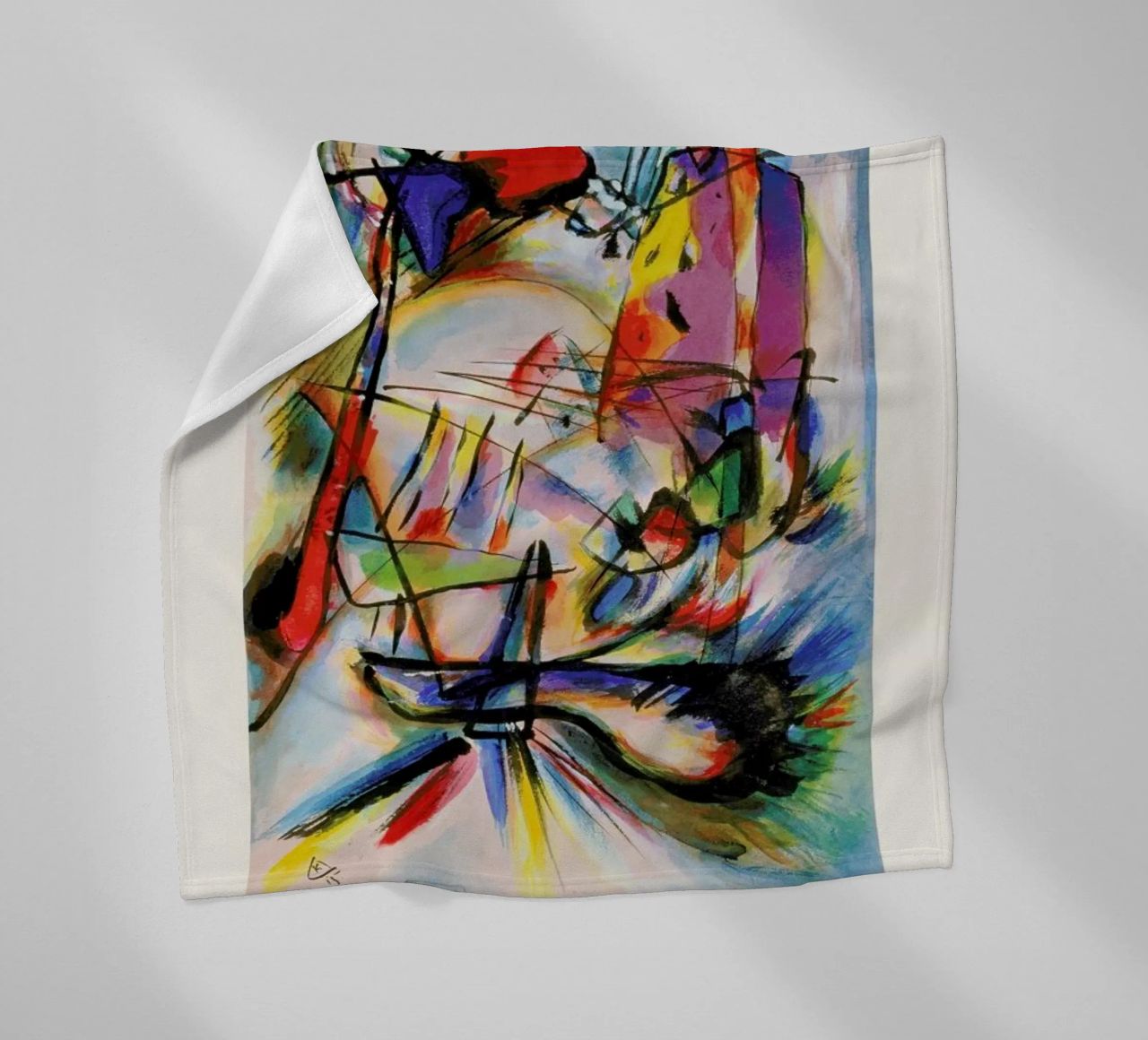Kandinsky - Komposition Zwecklos coperta in pile da ARTOTHEK