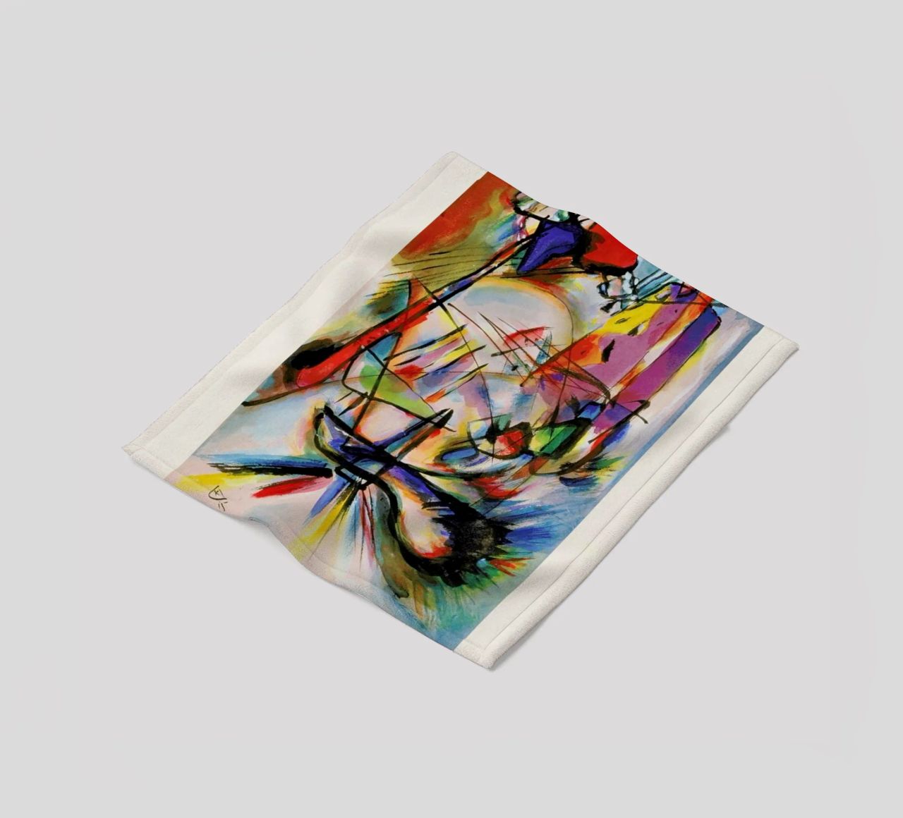 Kandinsky - Komposition Zwecklos coperta in pile da ARTOTHEK
