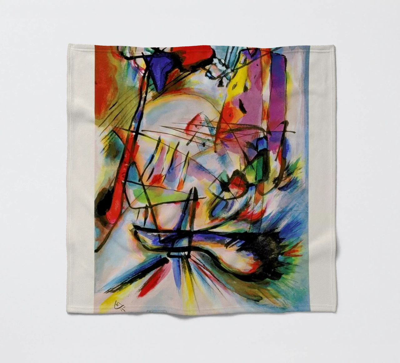 Kandinsky - Komposition Zwecklos coperta in pile da ARTOTHEK