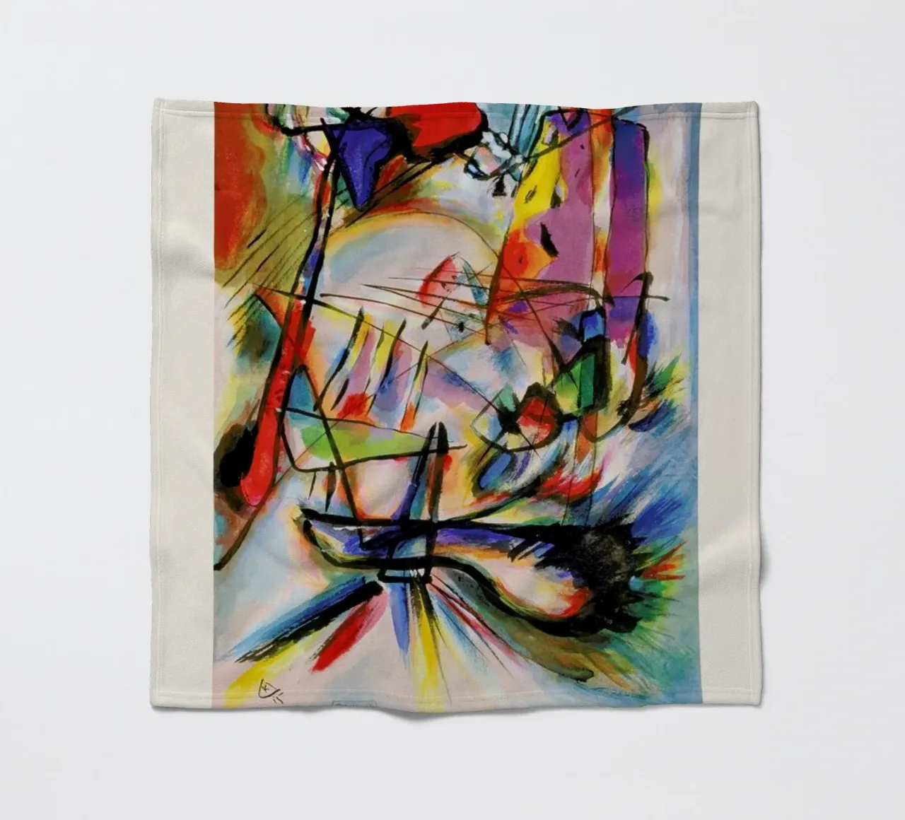 Kandinsky - Komposition Zwecklos coperta in pile da ARTOTHEK