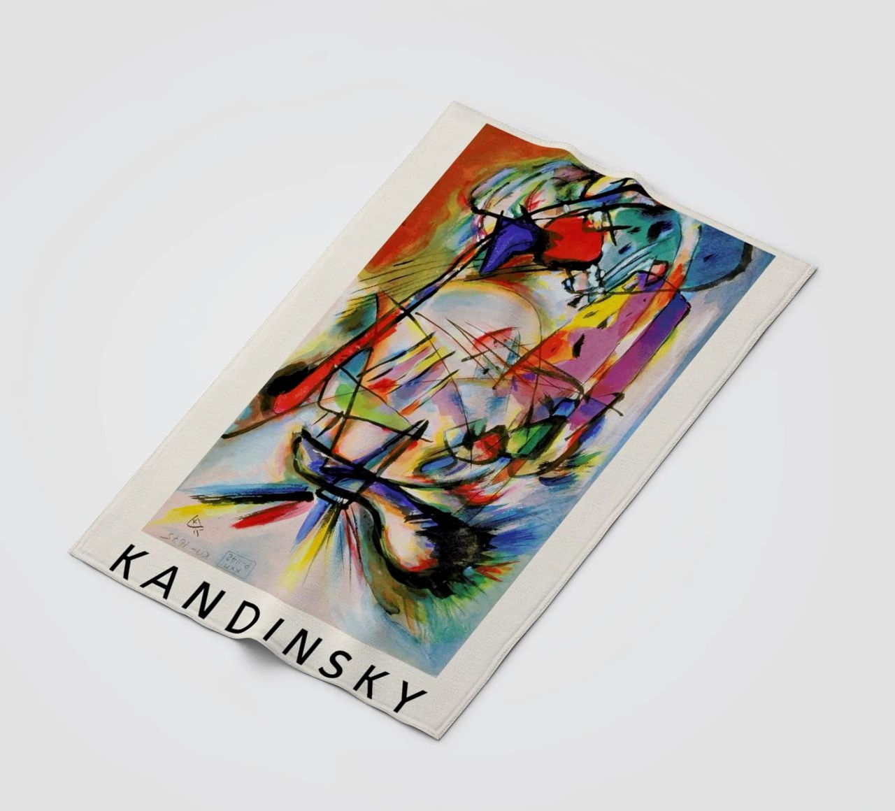 Kandinsky - Komposition Zwecklos coperta in pile da ARTOTHEK
