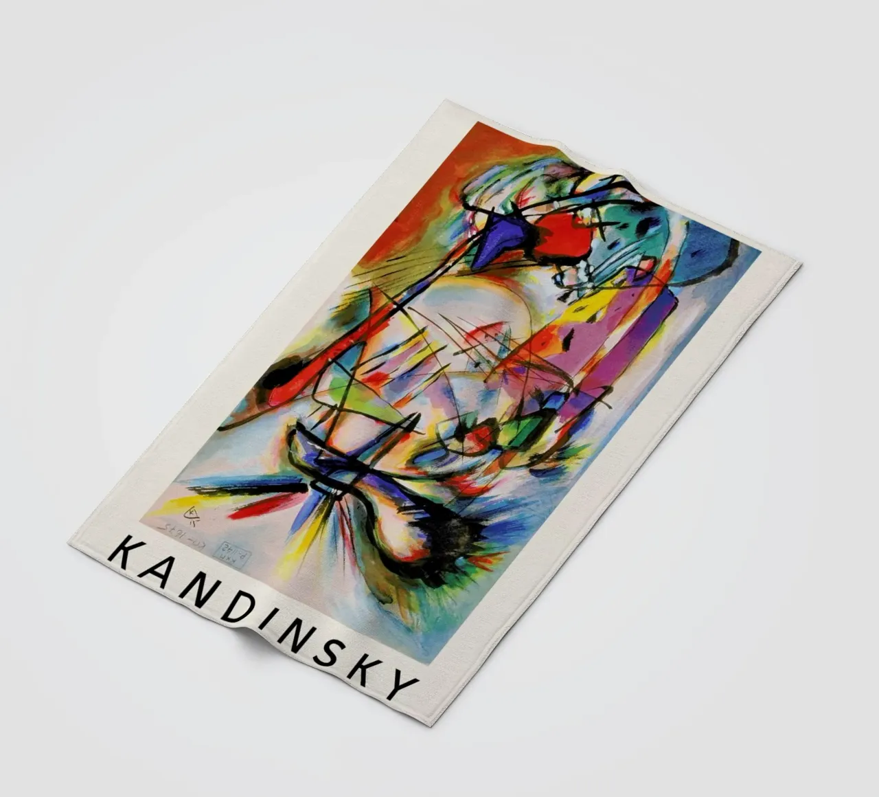Kandinsky - Komposition Zwecklos coperta in pile da ARTOTHEK