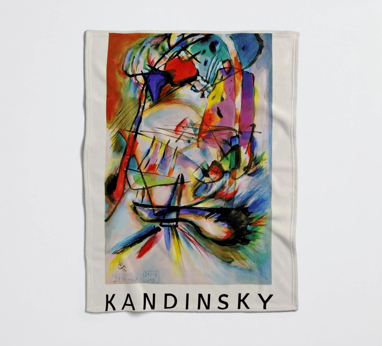 Kandinsky - Komposition Zwecklos coperta in pile da ARTOTHEK